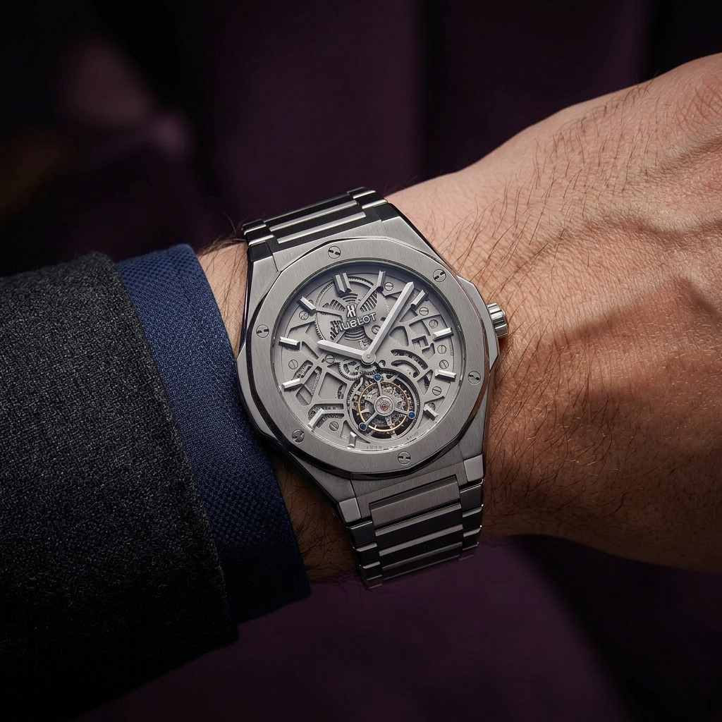 Hublot Classic Fusion Tourbillon — Titane Squelette — Au poignet