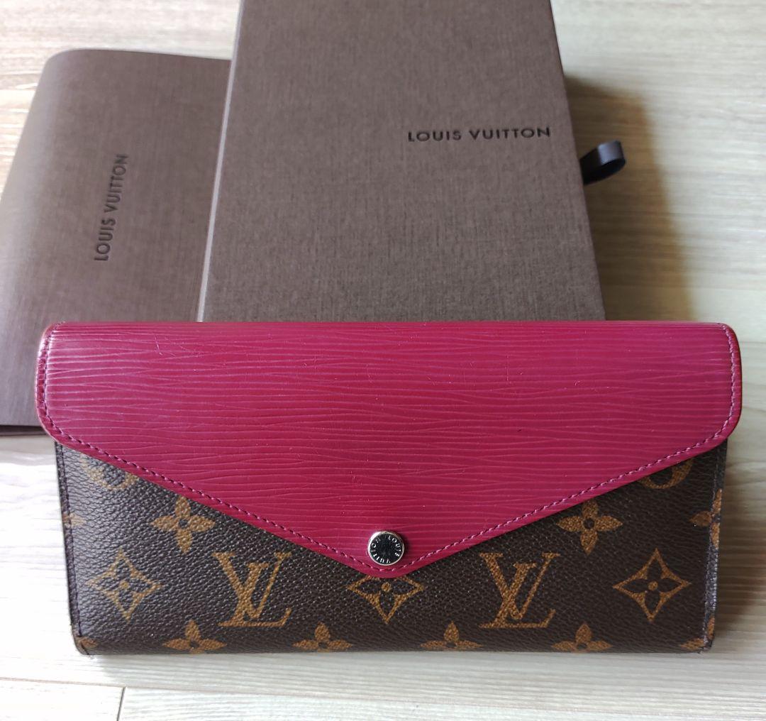 Louis Vuitton Portefeuille Sarah — Monogram/Fuchsia