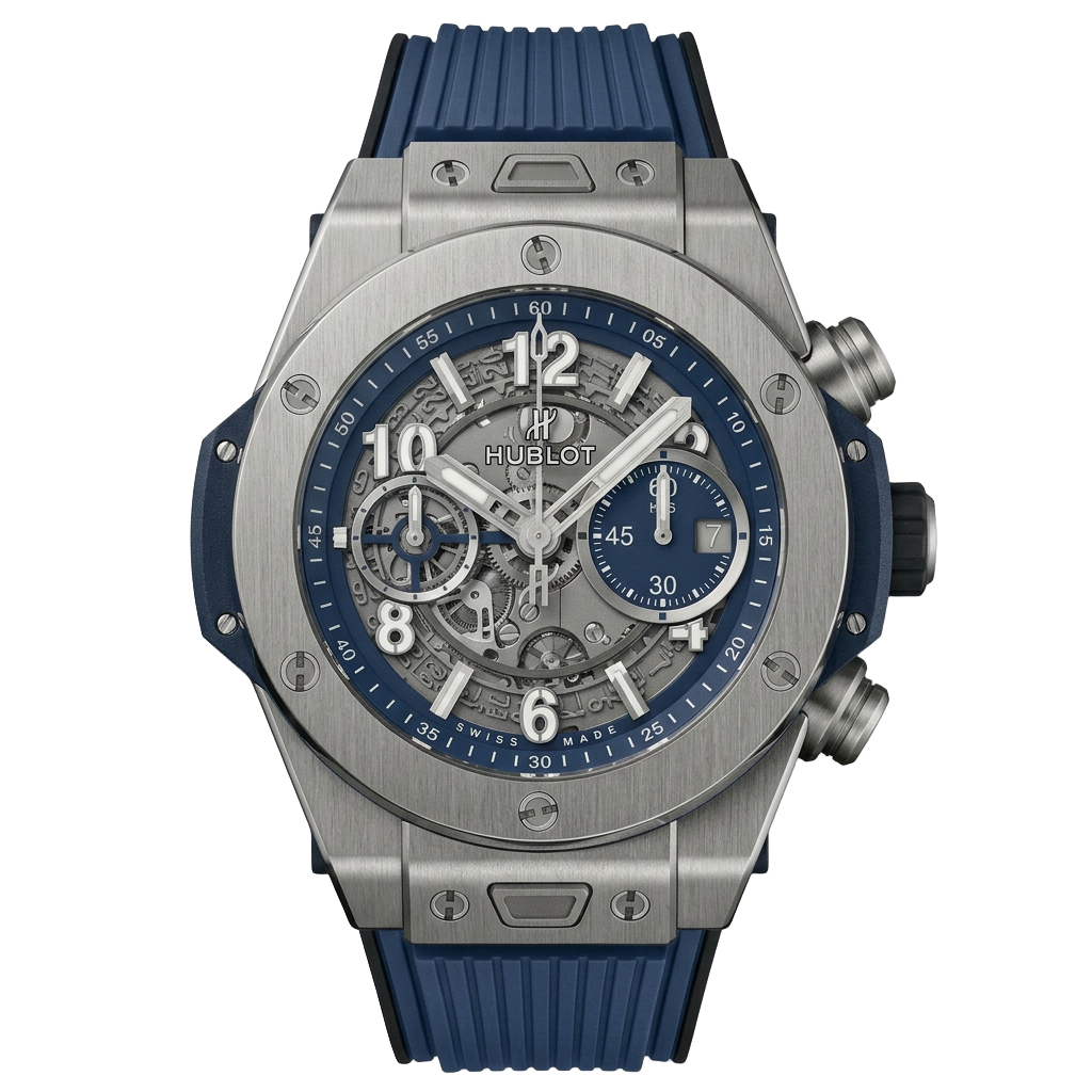 Hublot — Hublot Big Bang Unico — Titane & Lunette Bleue