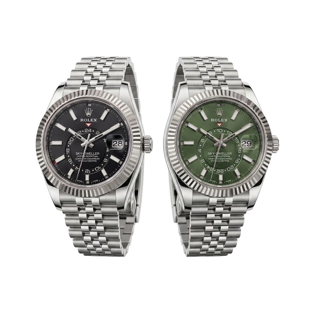 Rolex — Rolex Sky-Dweller Acier — Noir & Vert Olive